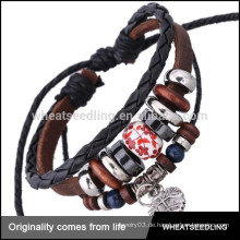 Beliebte Armbänder Mode Kuh Leder Multilayer Armbänder Herren Armband Manschette